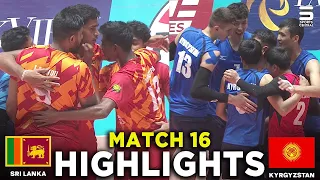 Full Highlights | Sri Lanka vs Kyrgyzstan | Match 16 | 2nd Engro Cava Volleyball Nations League 2024