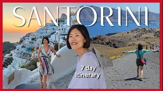 Ultimate 7 day itinerary for Santorini 2023 l Best things to do in Santorini for the first time vlog