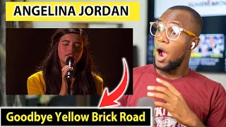 FIRST TIME REACTING TO ANGELINA JORDAN Goodbye Yellow Brick Road - AGT Champions 2 REACTION