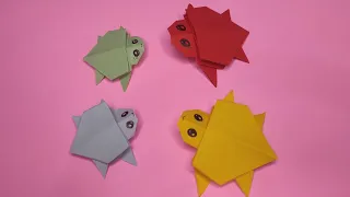 Tutorial Membuat Origami Kura - kura | How To Make a Paper Turtle Easy | Origami Turtle