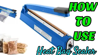 HOW TO USE AN IMPULSE HEAT SEALER /How Plastic Packaging bag Heat Sealer works /Demo