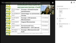 Мероприятия по математике Центра Снейл  структура, особенности, задания