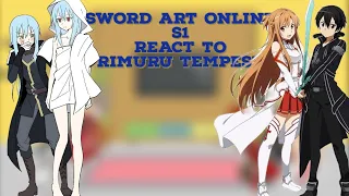 Sword art online s1 react to rimuru || gacha reaction || part 1