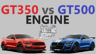 GT350 vs GT500 Engine