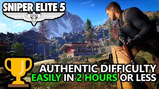 Sniper Elite 5 - ⚠ PATCHED ⚠ How to EASILY Unlock Authentic Difficulty Achievement/Trophy