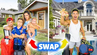 SWAPPING HOMES With our ASSISTANT for 24 Hours! (BAD IDEA) | The Royalty Family