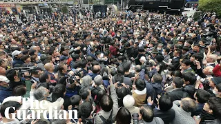 Hundreds flock to get historic newspaper in Tokyo on day Japan announces new imperial era