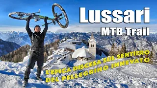 Monte Lussari MTB White Trail - L'epica discesa sul sentiero del Pellegrino innevato!