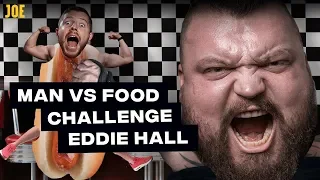 Man versus food challenge against the world's strongest man | Eddie Hall