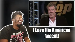 AMERICAN REACTS TO Jeremy Clarkson's American Accent Compilation