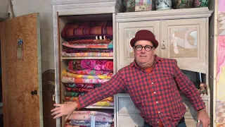 Behind the scenes peek inside the Kaffe Fassett Studio