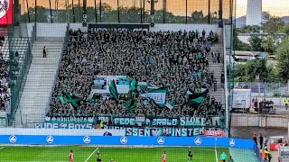 Preußen Münster Pyro in Essen | 3.Liga Rot Weiss Essen - SC Preussen Münster 1:0 "27.08.2023"