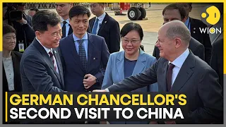 German Chancellor Olaf Scholz lands in China for three-day visit | WION