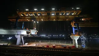 Viaducto FFCC Mitre operación con lanzadora, time lapse realizado en el mes de agosto del 2018.
