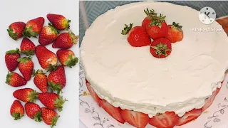 Frasier Cake/#cooking #family #baking #strawberries