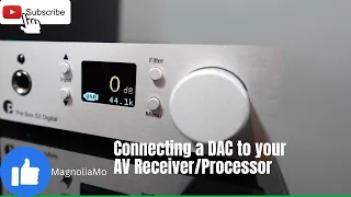 How to connect a #DAC (Digital to Analog Converter) to an AV Receiver/Processor
