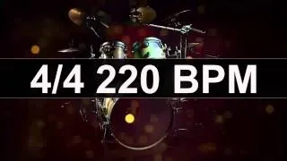 🔴 Drums Metronome 220 BPM