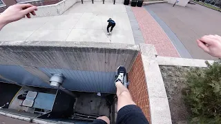 PARKOUR at Columbia University NYC 🇺🇸