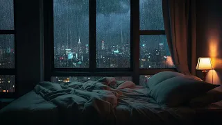 Goodbye Insomnia with Heavy Rain & Thunder at the Window | Relaxing Sounds For Sleep And Meditation