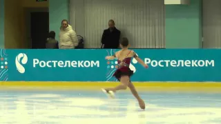 Кубок России   Ростелеком 2015 2016, 5 й Девушки, КМС  ПП 29 Софья САМОДУРОВА СПБ