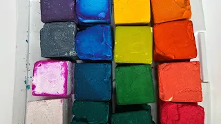 32 BLOCKS OF RAINBOW DYED GYM CHALK // 20 MINUTES // ASMR // SLEEP AID // SATISFYING SOUNDS