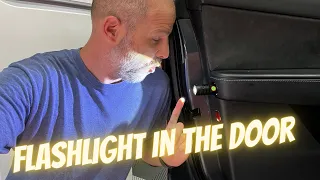 Tesla Model Y R1T - Flashlight in the Door