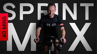 40 Minute Indoor Cycling Workout | Sprint Mix