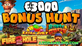 €3000 BONUS HUNT!! 14 SLOTS!😎💪🎰