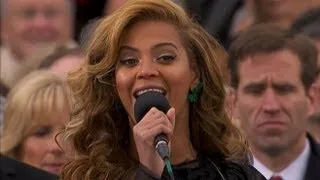 Beyonce National Anthem at Presidential Inauguration Ceremony 2013 | ABC News