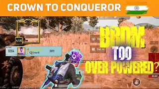 Day 9 🇮🇳 Crown to Conqueror | BRDM helped to get Chicken Dinner | Solo Rank Push | iPhone XR