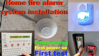 Home fire alarm system programming and power up! fixing the problems and first test.