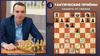 Тактические приемы в шахматах / Защита от Связки / Школа шахмат Smart Chess /  FM Иван Герасимов