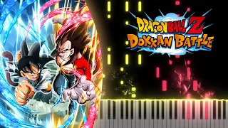 LR STR GT Goku & SSJ4 Vegeta Standby Skill OST - DBZ Dokkan Battle - Piano Tutorial