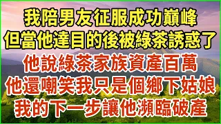 我陪男友征服成功巔峰！但當他達目的後被綠茶誘惑了！他說綠茶家族資產百萬！他還嘲笑我只是個鄉下姑娘！我的下一步讓他瀕臨破產！#生活經驗 #情感故事 #深夜淺讀 #幸福人生 #深夜淺談 #伦理故事