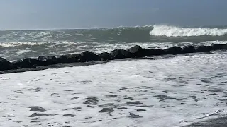 Big waves at Humboldt Bay Eureka ,Ca