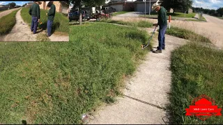 We Found MONEY While Cutting This EXTREMELY OVERGROWN Yard for FREE