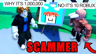 ROBLOX STARVING ARTISTS… FUNNY MOMENTS(SCAMMER) #2