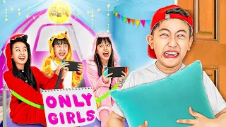 Go away, Mike! This Is The Girls' Party | How To Host A Sleepover Party!