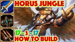 SMITE HOW TO BUILD HORUS - Horus Jungle + How To + Guide (Mid Season 7 Conquest) 2020 Dragonguard