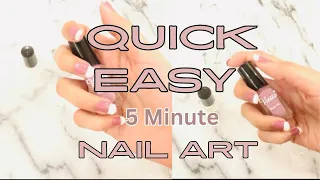 HOW TO DO FRENCH NAIL ART AT HOME | QUICK & EASY💅🏻