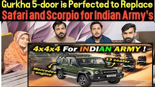Gurkha 5-door is Perfected to Replace Safari and Scorpio for Indian Army's GS800 Category !!