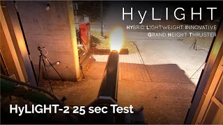 HyLIGHT-2 | 25s Test of 10kN Hybrid Rocket Engine in Near-flight Configuration