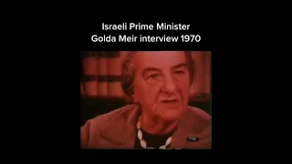 Israeli PM Golda Meir "I'm Palestinian" 👀