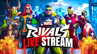 PLAYING MARVEL RIVALS + MULTIPLE GIVEAWAYS! (Closed Alpha Live Stream)