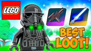 Star Wars LIGHTSABERS and OP Weapons in LEGO Fortnite