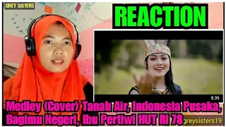 Medley (Cover) - Tanah Air, Indonesia Pusaka, Bagimu Negeri, Ibu Pertiwi | Dirgahayu RI ke 78 React!