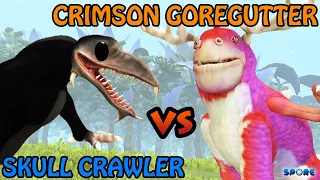 Skull Crawler vs Crimson Goregutter | Kaiju vs Cartoon [S1E7] | SPORE