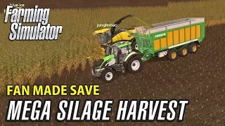 Mega Silage Harvest - Fan Made Savegame | Farming Simulator 17 Multiplayer
