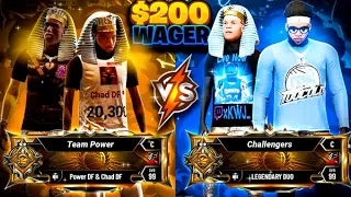 2 TOXIC LEGENDS challenged DF for $200 (NBA 2K20)