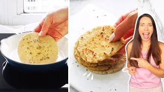 No compres mas pan - Prepara PAN PITA en la sartén | Desayuno listo en 10 minutos N.°216.